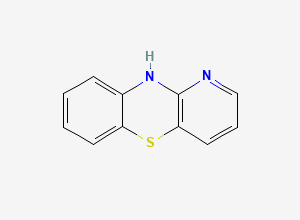 Two-dimensional chemical structure of 1-Azaphenothiazine, CAS 261-96-1