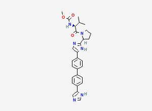 Two-dimensional chemical structure of Daclatasvir Impurity C
