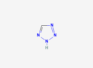 Two-dimensional chemical structure of 1H-tetrazole, CAS 288-94-8