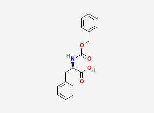 Two-dimensional chemical structure of N-(Benzyloxycarbonyl)-D-phenylalanine