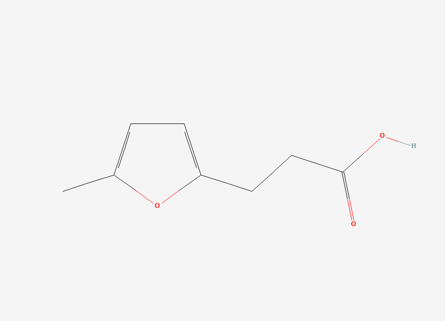 Two-dimensional chemical structure of 3-(5-Methylfuran-2-yl)propanoic acid