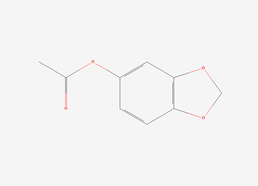 Two-dimensional chemical structure of Benzo-1,3-dioxol-5-ol acetate