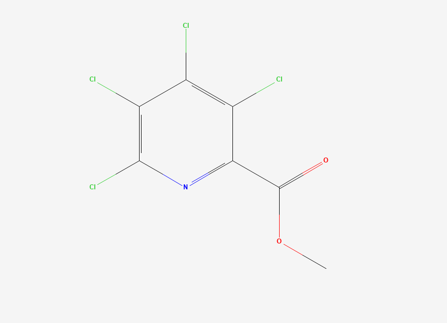 Two-dimensional chemical structure of 3,4,5,6-Tetrachloro-pyridine-2-carboxylic acid methyl ester