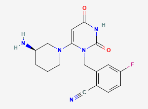 Two-dimensional chemical structure of Trelagliptin Impurity K