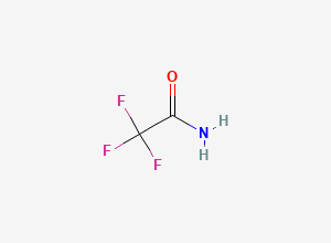 Two-dimensional chemical structure of Trifluoroacetamide, CAS 354-38-1
