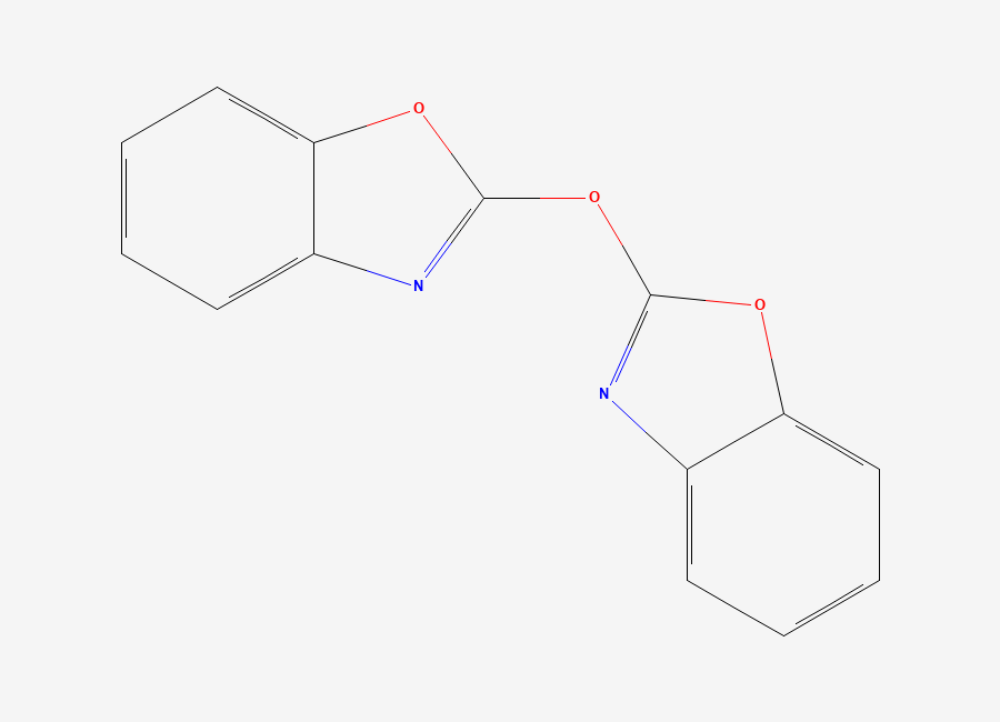 Two-dimensional chemical structure of 2-(1,3-benzoxazol-2-yloxy)-1,3-benzoxazole