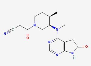 Two-dimensional chemical structure of Tofacitinib metabolite-1, CAS 1640971-51-2