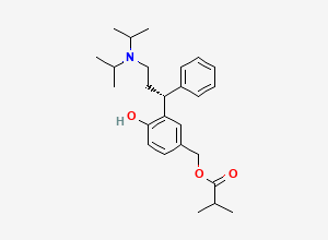 Two-dimensional chemical structure of (R)-5-Isopropylcarbonyloxymethyl Tolterodine