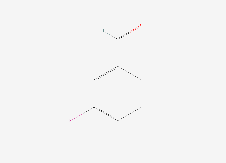 Two-dimensional chemical structure of 3-Fluorobenzaldehyde