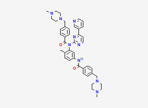 Two-dimensional chemical structure of Gleevec N-4-((4-Methylpiperazin-1-yl)methyl)benzaldehyde, CAS 1356565-46-2