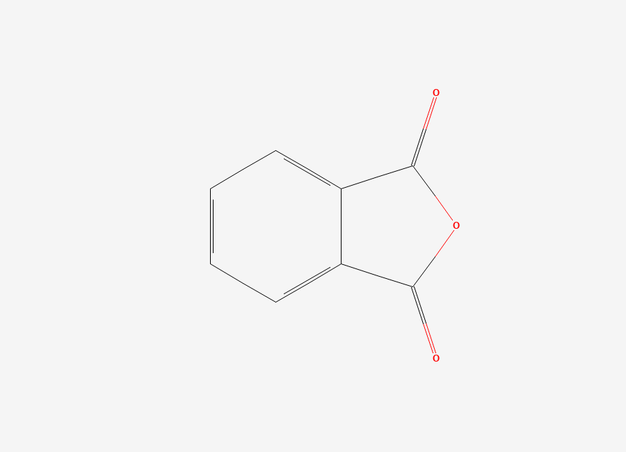 Two-dimensional chemical structure of Phthalic Anhydride, CAS 85-44-9