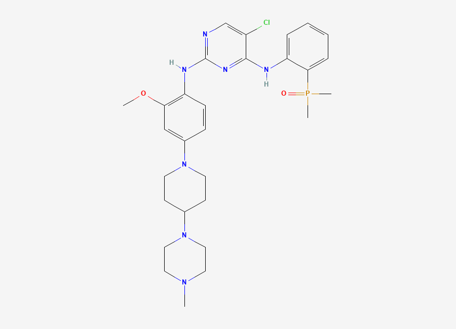 Two-dimensional chemical structure of Brigatinib