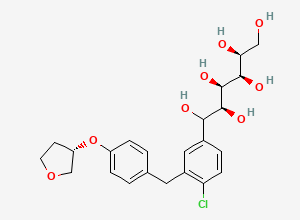 Two-dimensional chemical structure of Empagliflozin Impurity 288
