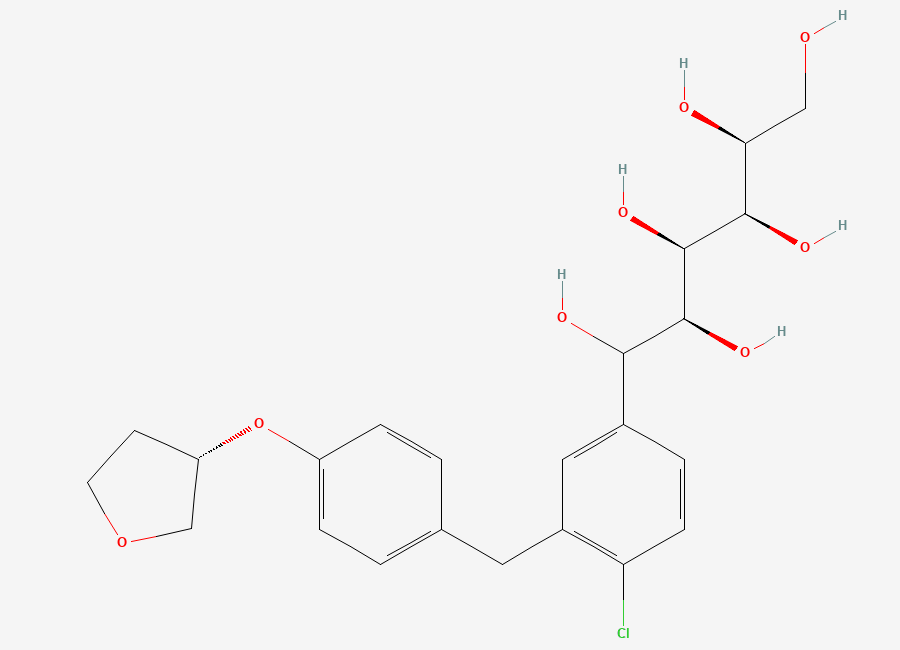 Two-dimensional chemical structure of Empagliflozin Impurity 288