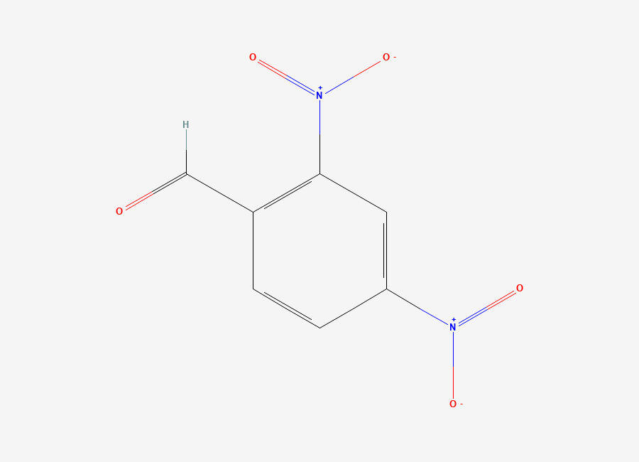 Two-dimensional chemical structure of 2,4-Dinitrobenzaldehyde