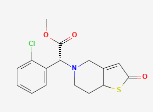 Two-dimensional chemical structure of 2-Oxo-R-Clopidogrel (Mixture of Diastereomers), CAS 1360923-54-1