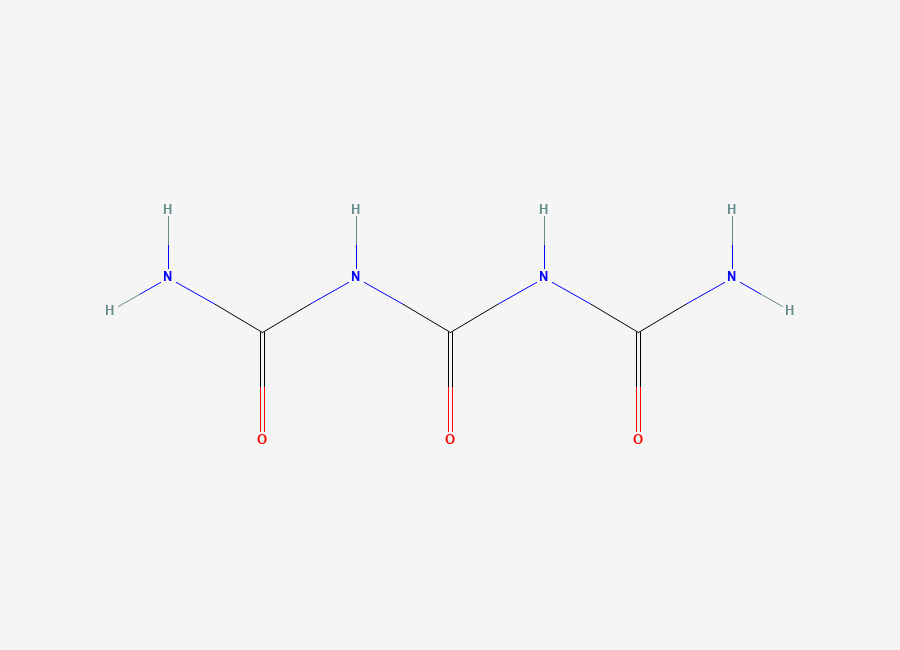 Two-dimensional chemical structure of Triuret, CAS 556-99-0