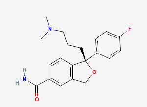 Two-dimensional chemical structure of Escitalopram Amide
