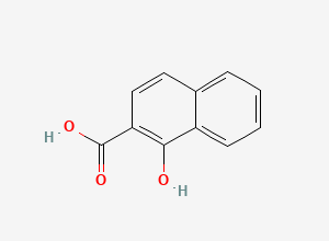 Two-dimensional chemical structure of Salmeterol Hydroxynapthoic acid, CAS 86-48-6