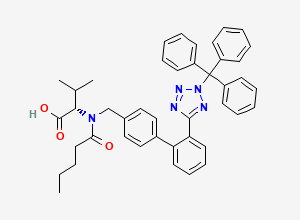 Two-dimensional chemical structure of Triphenylvalsartan