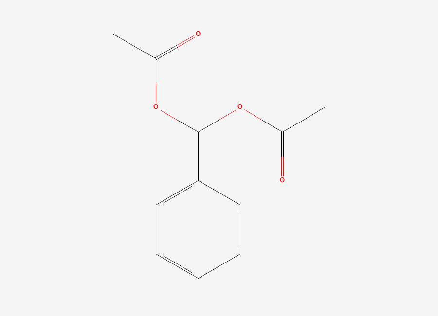 Two-dimensional chemical structure of Benzylidene diacetate