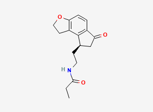 Two-dimensional chemical structure of 6-Oxo-ramelteon, CAS 896736-22-4