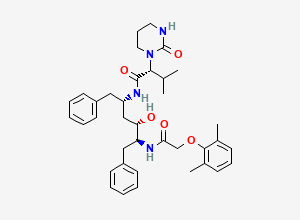 Two-dimensional chemical structure of Lopinavir, D-valine diastereomer-