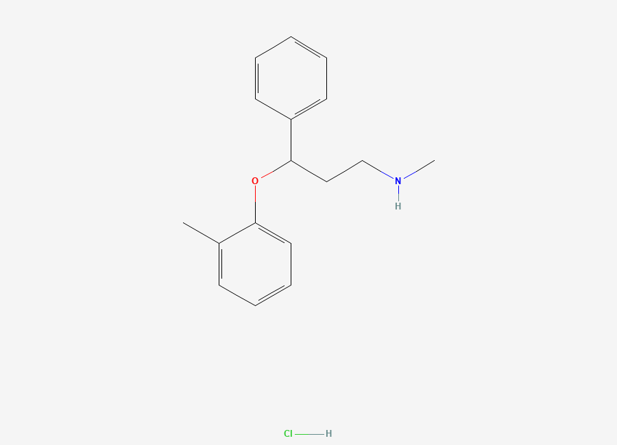 Two-dimensional chemical structure of rac Atomoxetine Hydrochloride