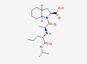 Two-dimensional chemical structure of Perindopril EP Impurity E, CAS 1356837-89-2