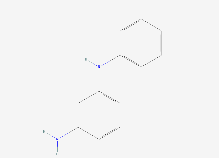 Two-dimensional chemical structure of N1-Phenyl-1,3-benzenediamine