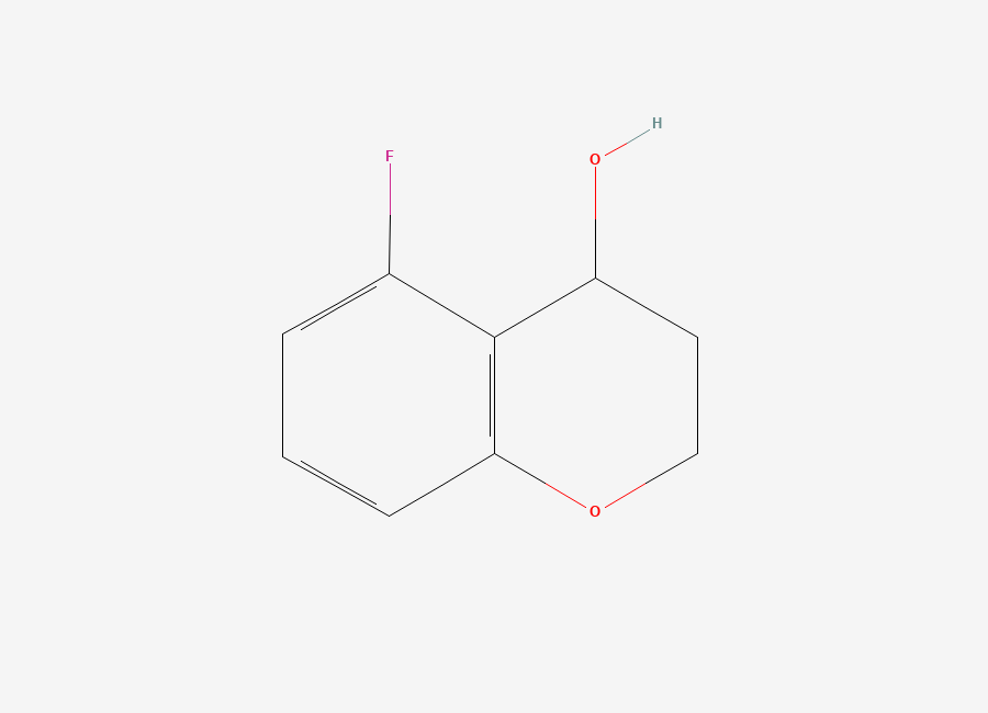 Two-dimensional chemical structure of 5-Fluorochroman-4-ol