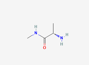 Two-dimensional chemical structure of (2S)-2-amino-N-methylpropanamide