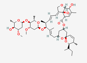 Two-dimensional chemical structure of Avermectin, CAS 73989-17-0
