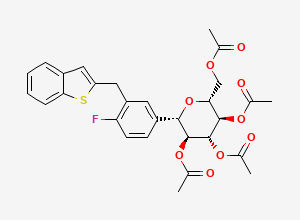 Two-dimensional chemical structure of Ipragliflozin Impurity 6, CAS 1034305-21-9
