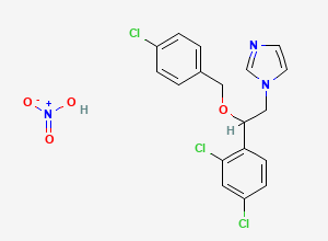 Two-dimensional chemical structure of Econazole Nitrate