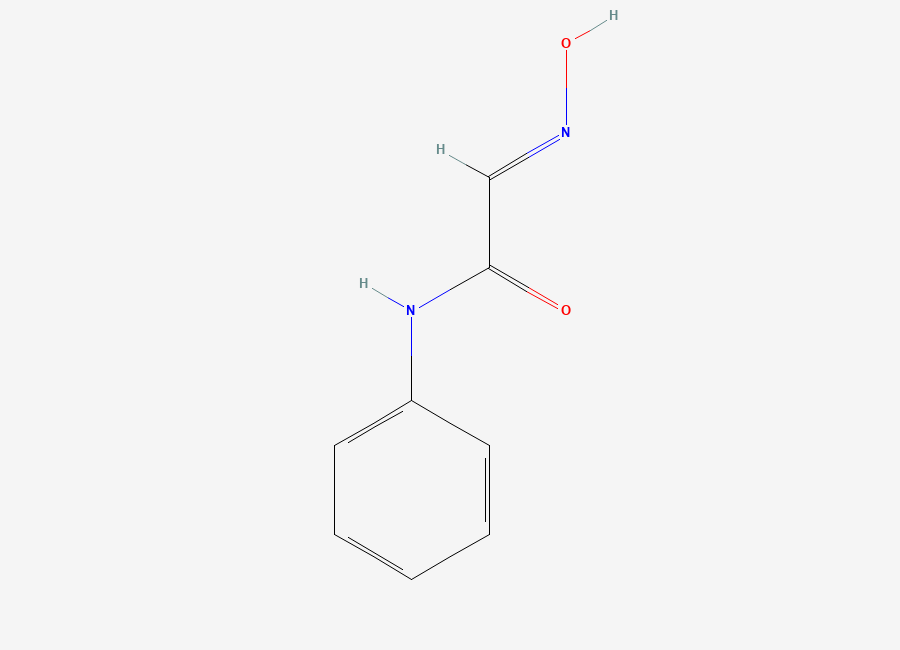 Two-dimensional chemical structure of Acetamide, 2-(hydroxyimino)-N-phenyl-