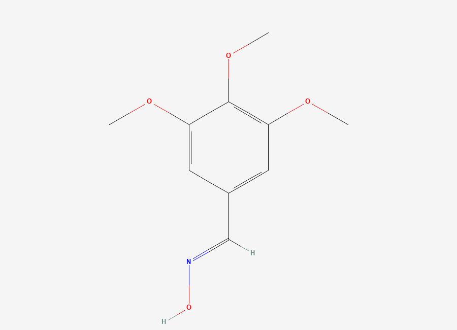 Two-dimensional chemical structure of 3,4,5-Trimethoxybenzaldehyde oxime