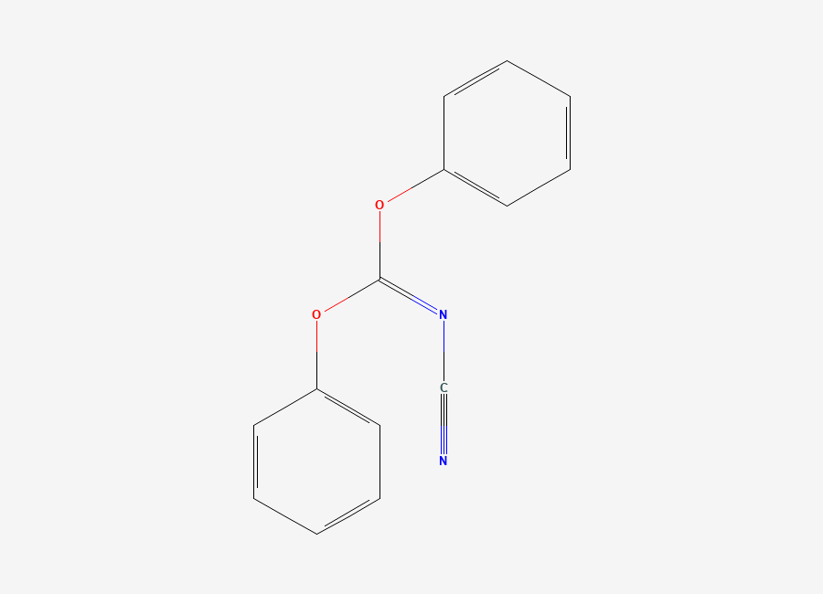 Two-dimensional chemical structure of Diphenyl N-Cyanocarbonimidate