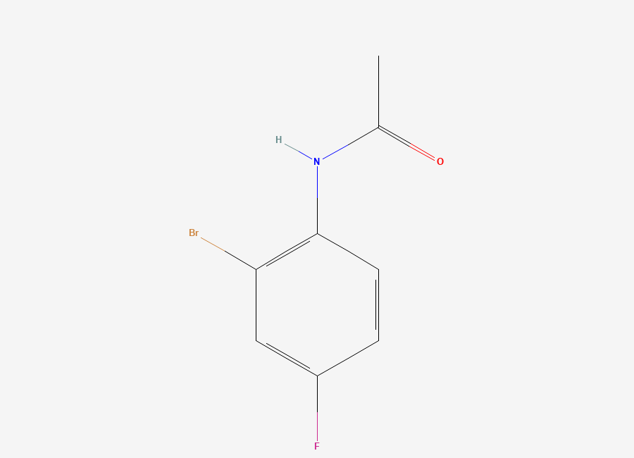 Two-dimensional chemical structure of N-(2-bromo-4-fluorophenyl)acetamide