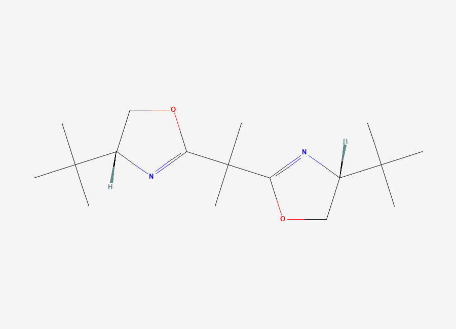 Two-dimensional chemical structure of t-Bu-box, (R,R)-