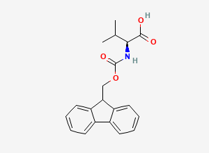 Two-dimensional chemical structure of FMOC-L-valine
