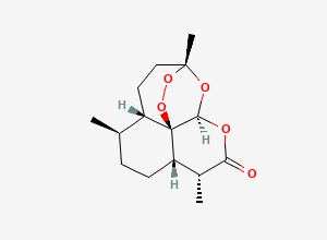 Two-dimensional chemical structure of Artemisinin, CAS 63968-64-9