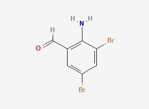 Two-dimensional chemical structure of Bromhexine EP Impurity B /Ambroxol EP Impurity E, CAS 50910-55-9