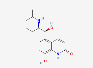 Two-dimensional chemical structure of Procaterol, CAS 72332-33-3