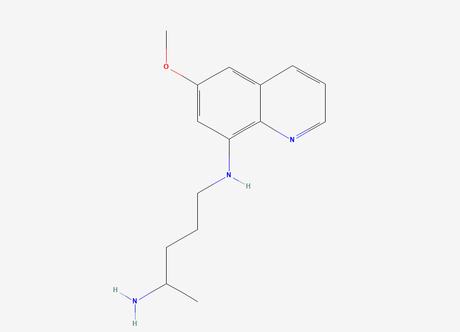 Two-dimensional chemical structure of Primaquine Related Compound A/ Quinocide /Primaquine EP Impurity A, CAS 525-61-1