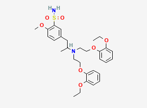 Two-dimensional chemical structure of Tamsulosin ep impurity a hydrochloride