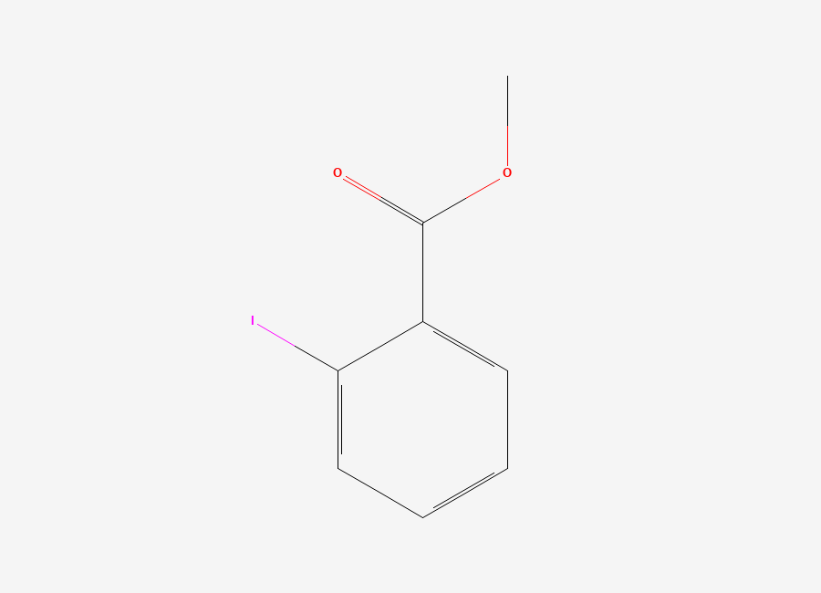 Two-dimensional chemical structure of Benzoic acid, 2-iodo-, methyl ester