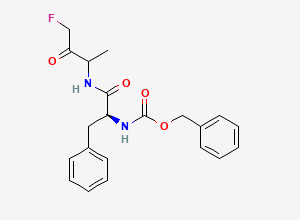 Two-dimensional chemical structure of Z-Phe-DL-Ala-fluoromethylketone
