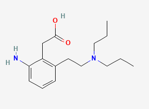 Two-dimensional chemical structure of Ropinirole Aminoacetic Acid Impurity, CAS 920755-10-8