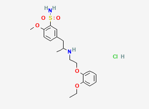 Two-dimensional chemical structure of Tamsulosin Racemate (HCl salt), CAS 80223-99-0